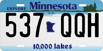MN license plate 537QQH