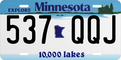 MN license plate 537QQJ