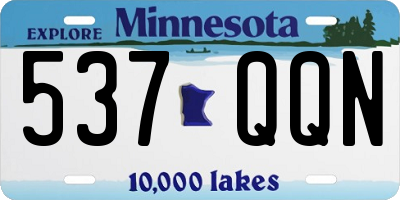 MN license plate 537QQN
