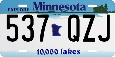 MN license plate 537QZJ