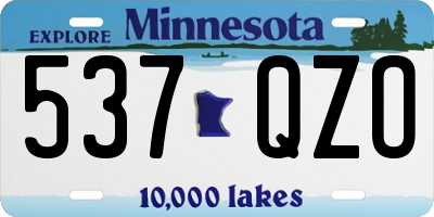 MN license plate 537QZO