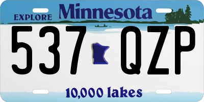MN license plate 537QZP