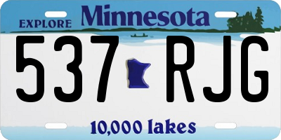 MN license plate 537RJG