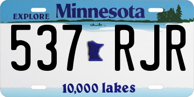 MN license plate 537RJR