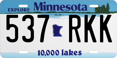 MN license plate 537RKK