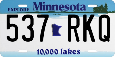 MN license plate 537RKQ