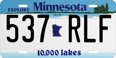 MN license plate 537RLF