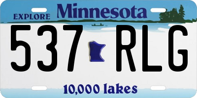 MN license plate 537RLG
