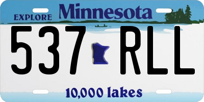 MN license plate 537RLL