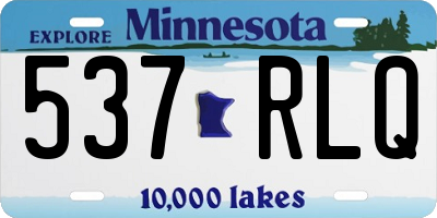 MN license plate 537RLQ