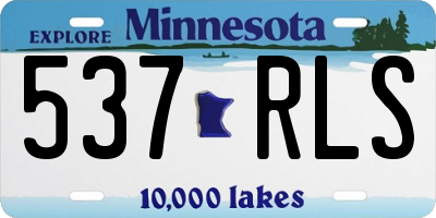 MN license plate 537RLS