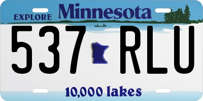 MN license plate 537RLU