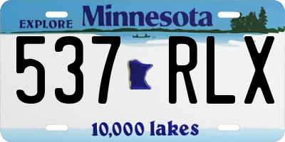 MN license plate 537RLX