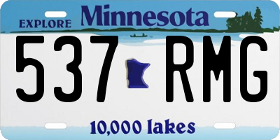 MN license plate 537RMG