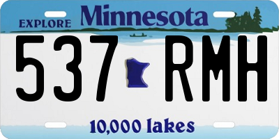 MN license plate 537RMH