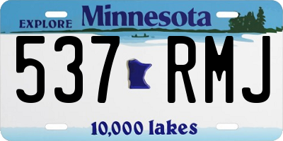 MN license plate 537RMJ