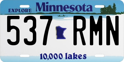 MN license plate 537RMN