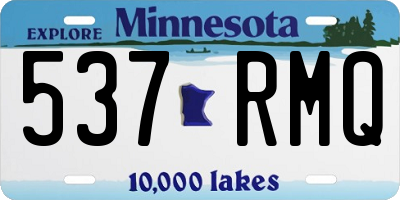 MN license plate 537RMQ