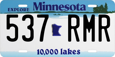 MN license plate 537RMR
