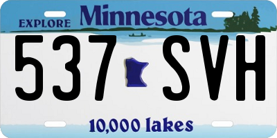 MN license plate 537SVH