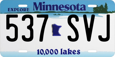 MN license plate 537SVJ