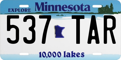 MN license plate 537TAR