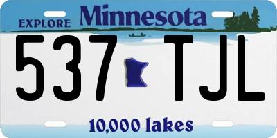 MN license plate 537TJL