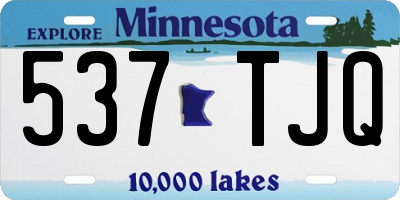 MN license plate 537TJQ