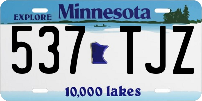 MN license plate 537TJZ