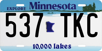 MN license plate 537TKC