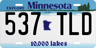 MN license plate 537TLD