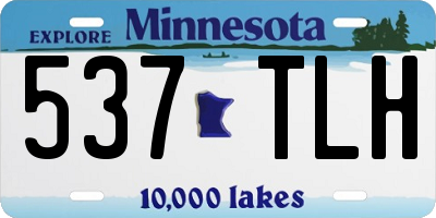 MN license plate 537TLH