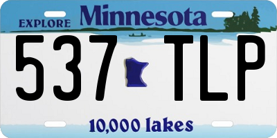 MN license plate 537TLP