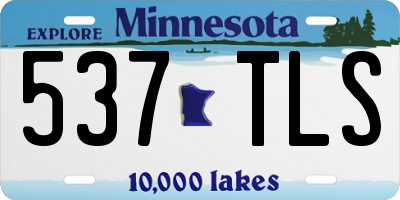 MN license plate 537TLS