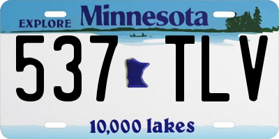MN license plate 537TLV