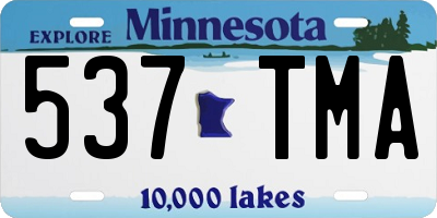 MN license plate 537TMA