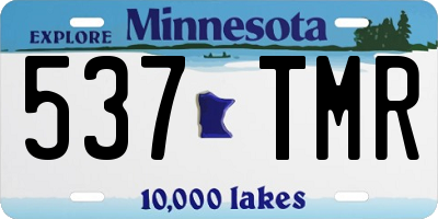 MN license plate 537TMR