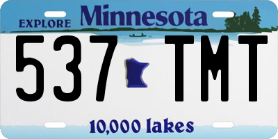 MN license plate 537TMT