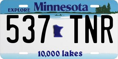 MN license plate 537TNR