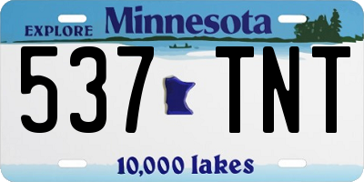 MN license plate 537TNT