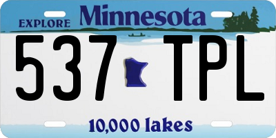 MN license plate 537TPL