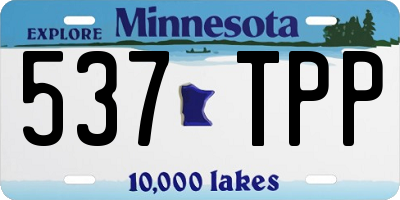 MN license plate 537TPP