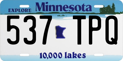 MN license plate 537TPQ
