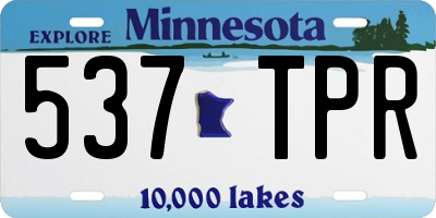 MN license plate 537TPR