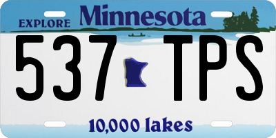 MN license plate 537TPS