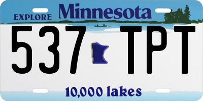 MN license plate 537TPT