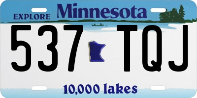 MN license plate 537TQJ