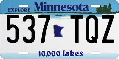 MN license plate 537TQZ
