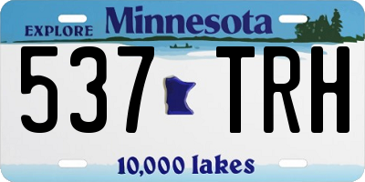 MN license plate 537TRH