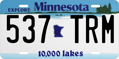 MN license plate 537TRM